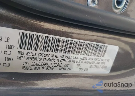 2020 Jeep Compass Latitude Fwd из США, поврежденный, VIN 3C4NJCBB5LT162412